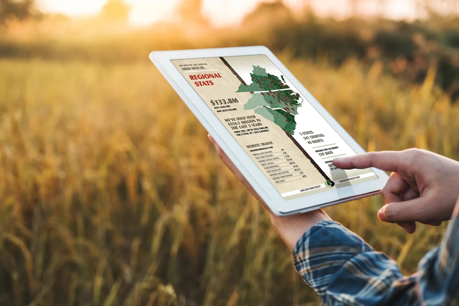 land-and-farm-realty-regional-stats-ipad